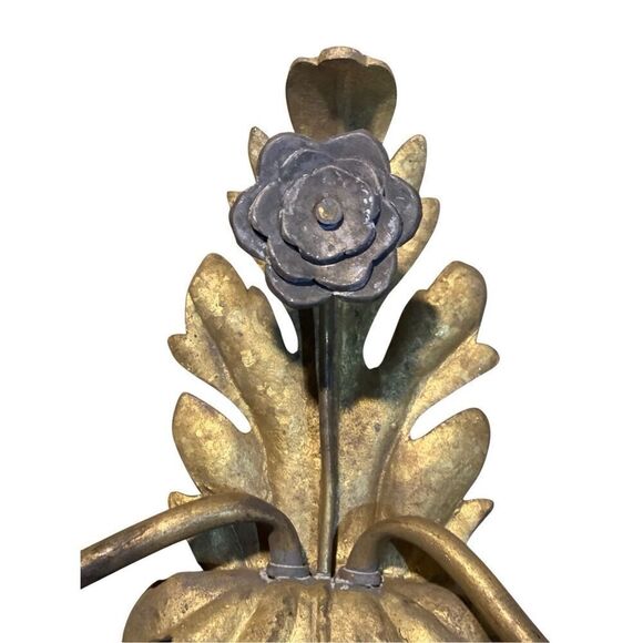 Antique Gold Gilded Metal Part of Scone Light I French Tole - Picture 2 of 7